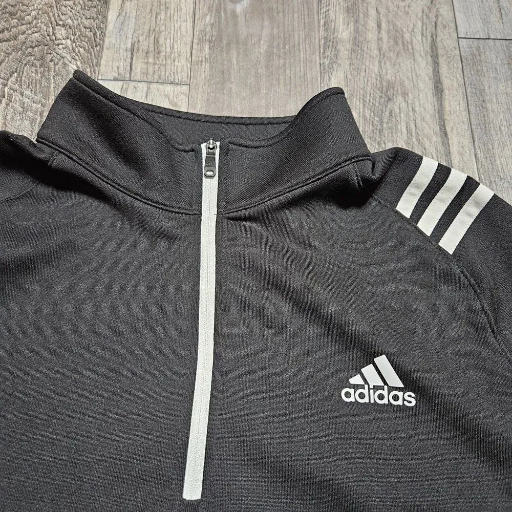 ADIDAS GOLF French Terry Pullover Mens M Active Fleece Quarter Zip Performance